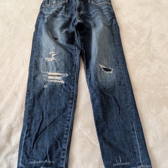 3/$30 Uniqlo straight ripped jeans - Picture 4 of 9